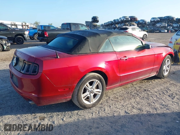 2014 Ford Mustang V6 with VIN 1ZVBP8EM8E5243111, listed as a IAAI auction lot 41973757 with 140,215 mi miles. Bid and sale history available at carsss.com. Image 4.