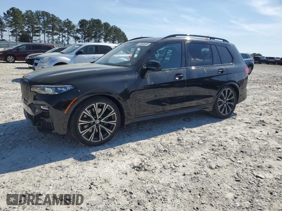 2022 BMW X7 M50i z VIN 5UXCX6C0XN9M94389, wystawiony jako Copart lot #49696505 z przebiegiem 22 908 mil mil oraz Szkody całkowita. Historia ofert i sprzedaży dostępna na DreamBid. Obrazek 1.