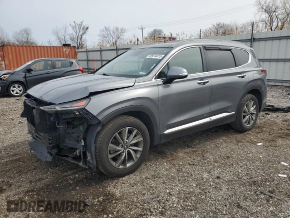 2019 Hyundai Santa Fe Ultimate z VIN 5NMS5CAD7KH001629, wystawiony jako Copart lot #50974415 z przebiegiem 197 585 mil mil oraz Szkoda całkowita • Salvage title. Historia ofert i sprzedaży dostępna na DreamBid. Obrazek 1.