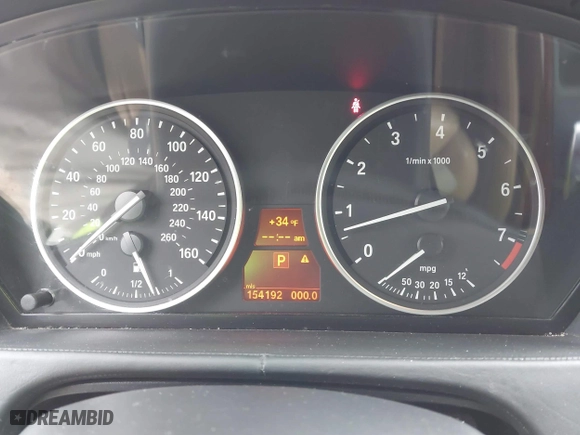 2009 BMW X5 30i with VIN 5UXFE43569L275733, listed as a IAAI auction lot 41897558 with 154,192 mi miles. Bid and sale history available at carsss.com. Image 7.