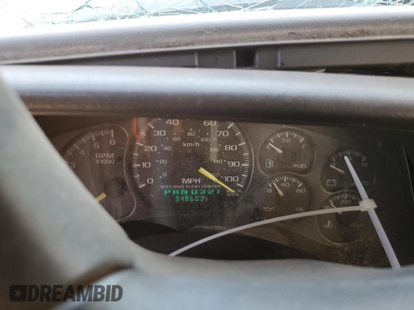 2000 Chevrolet Silverado 1500 with VIN 2GCEC19W1Y1396790, listed as a Copart auction lot 73387324 with 348,603 mi miles and Salvage Title. Bid and sale history available at DreamBid. Image 9.