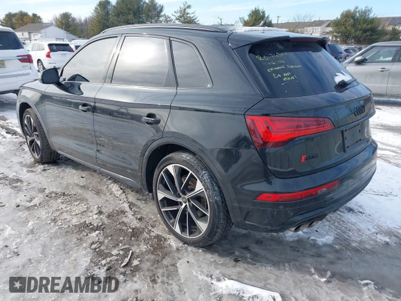 2024 Audi SQ5 Premium Plus with VIN WA1B4AFY4R2145828, listed as a IAAI auction lot 41404705 with 7,426 mi miles and . Bid and sale history available at DreamBid. Image 3.