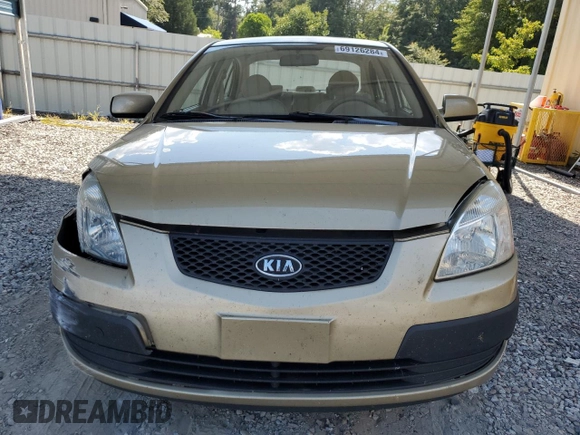2009 Kia Rio LX with VIN KNADE223996521831, listed as a Copart auction lot 69126284 with 183,796 mi miles and Salvage Title. Bid and sale history available at DreamBid. Image 5.