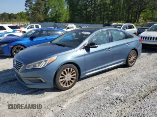 2015 Hyundai Sonata Sport with VIN 5NPE34AF0FH111974, listed as a Copart auction lot 52494565 with 153,108 mi miles and Clean Title. Bid and sale history available at carsss.com. Image 1.