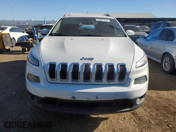 2016 Jeep Cherokee 75th Anniversary with VIN 1C4PJMCB8GW318469, listed as a Copart auction lot 83851574 with 132,132 mi miles and Salvage Title. Bid and sale history available at carsss.com. Image 5.