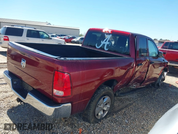 2019 Ram 1500 Classic Tradesman with VIN 1C6RR6FT8KS704222, listed as a IAAI auction lot 41825575 with 117,040 mi miles. Bid and sale history available at carsss.com. Image 4.