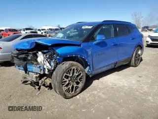 2024 Chevrolet Blazer RS z VIN 3GNKBKRS2RS197561, wystawiony jako Copart lot #46620875 z przebiegiem 12 071 mil mil oraz Szkody całkowita. Historia ofert i sprzedaży dostępna na DreamBid. Obrazek 1.