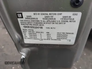 2002 GMC Yukon SLT z VIN 1GKEK13ZX2J247186, wystawiony jako IAAI lot #42095882 z przebiegiem 271 728 mil mil oraz . Historia ofert i sprzedaży dostępna na DreamBid. Obrazek 9.