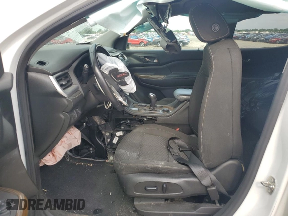 2018 GMC Acadia SLE z VIN 1GKKNSLAXJZ211380, wystawiony jako Copart lot #59950425 z przebiegiem Nie podano mil oraz Szkoda całkowita • Salvage title. Historia ofert i sprzedaży dostępna na DreamBid. Obrazek 7.