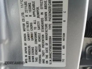 2014 Acura RLX Tech Pkg with VIN JH4KC1F56EC000064, listed as a Copart auction lot 51380835 with 168,932 mi miles and Non Repairable. Bid and sale history available at carsss.com. Image 12.