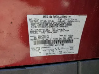 2016 Ford Taurus SEL with VIN 1FAHP2E81GG145161, listed as a Copart auction lot 83750764 with 176,677 mi miles and Salvage Title. Bid and sale history available at DreamBid. Image 12.