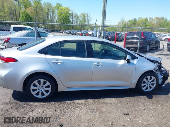 2020 Toyota Corolla LE with VIN JTDEPRAE9LJ078792, listed as a IAAI auction lot 42007551 with 65,154 mi miles. Bid and sale history available at carsss.com. Image 13.