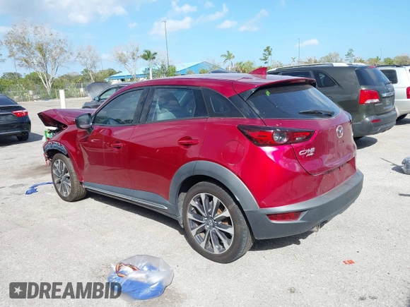 2019 Mazda CX-3 Grand Touring with VIN JM1DKFD70K0431771, listed as a IAAI auction lot 41589257 with 90,119 mi miles. Bid and sale history available at carsss.com. Image 3.