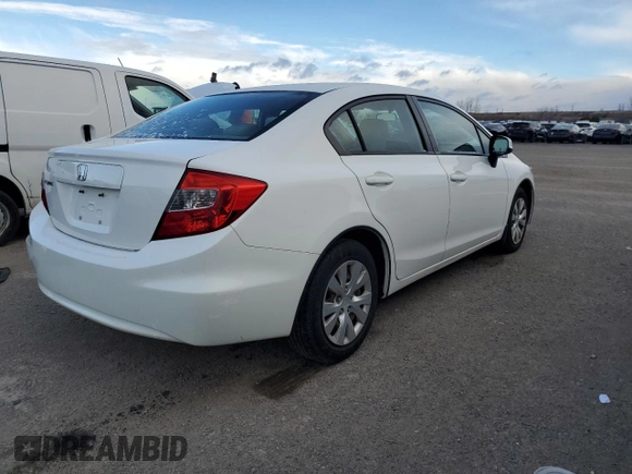 2012 Honda Civic z VIN 2HGFB2F44CH034163, wystawiony jako Copart lot #84198064 z przebiegiem 180 135 mil mil oraz Czysty tytuł • Clean title. Historia ofert i sprzedaży dostępna na DreamBid. Obrazek 3.