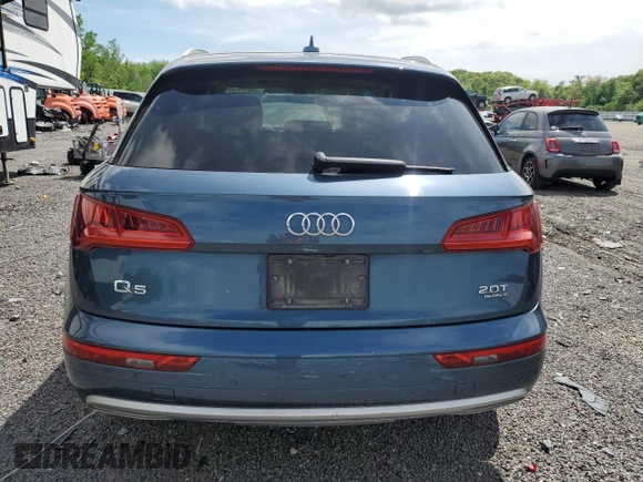2018 Audi Q5 Premium Plus with VIN WA1BNAFY0J2010430, listed as a Copart auction lot 56914275 with Not provided miles and Salvage title. Bid and sale history available at DreamBid. Image 6.
