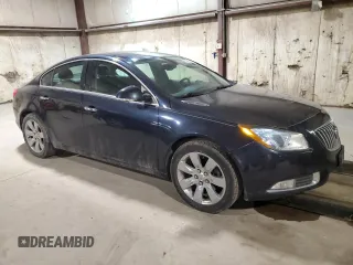 2013 Buick Regal Turbo Premium 2 with VIN 2G4GT5GV3D9214413, listed as a Copart auction lot 44165355 with 121,841 mi miles and Salvage title. Bid and sale history available at DreamBid. Image 4.