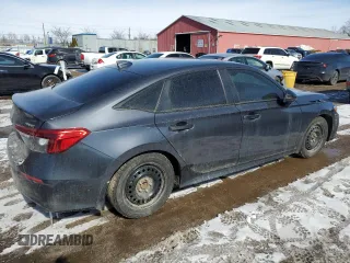 2022 Honda Civic Sedan Sport with VIN 2HGFE2F57NH119016, listed as a Copart auction lot 47382465 with 91,397 mi miles and Salvage Title. Bid and sale history available at carsss.com. Image 3.