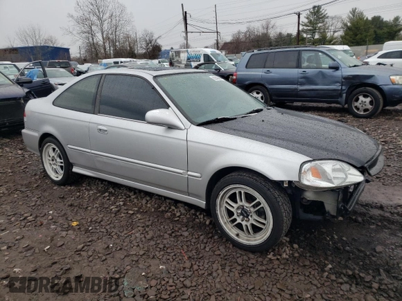 1999 Honda Civic EX with VIN 1HGEJ8140XL066559, listed as a Copart auction lot 82600804 with 323,648 mi miles and Salvage Title. Bid and sale history available at carsss.com. Image 4.
