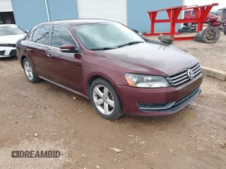 2013 Volkswagen Passat SE with VIN 1VWBP7A33DC060054, listed as a IAAI auction lot 42558140 with 166,933 mi miles and . Bid and sale history available at DreamBid. Image 1.