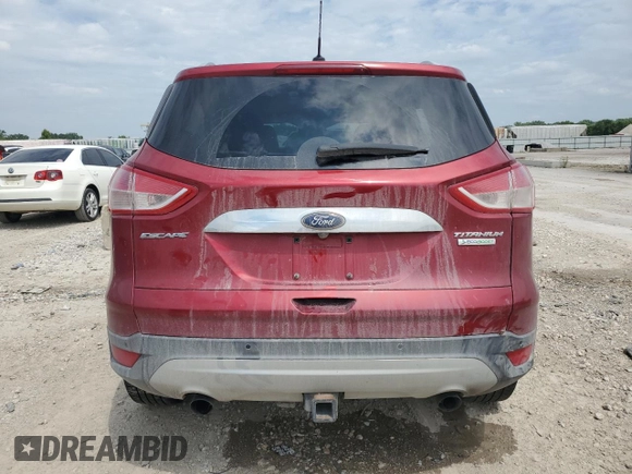 2015 Ford Escape Titanium with VIN 1FMCU0J92FUC42929, listed as a Copart auction lot 59863845 with 226,265 mi miles and Salvage title. Bid and sale history available at DreamBid. Image 6.