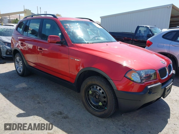 2004 BMW X3 3.0i z VIN WBXPA93434WC30588, wystawiony jako IAAI lot #42493321 z przebiegiem 72 506 mil mil oraz . Historia ofert i sprzedaży dostępna na DreamBid. Obrazek 1.