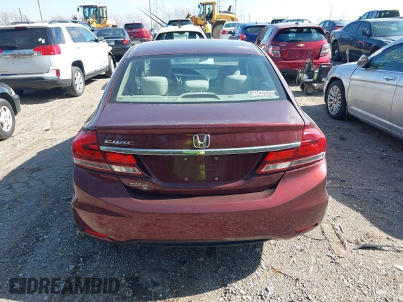 2015 Honda Civic LX with VIN 19XFB2F52FE116108, listed as a IAAI auction lot 42020372 with 161,385 mi miles and . Bid and sale history available at DreamBid. Image 16.