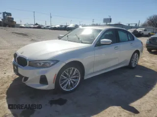 2023 BMW 3 Series 330i xDrive with VIN 3MW89FF08P8D56728, listed as a Copart auction lot 47178305 with 0 mi miles and Salvage Title. Bid and sale history available at carsss.com. Image 1.