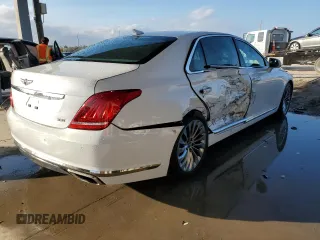 2019 Genesis G90 3.3T Premium with VIN KMTF34JA0KU054699, listed as a Copart auction lot 88333005 with 44,582 mi miles and Non Repairable. Bid and sale history available at carsss.com. Image 3.
