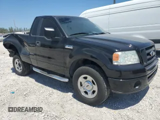2007 Ford F-150 XL with VIN 1FTRF12217KA80336, listed as a Copart auction lot 52753575 with 54,806 mi miles and Salvage Title. Bid and sale history available at carsss.com. Image 4.