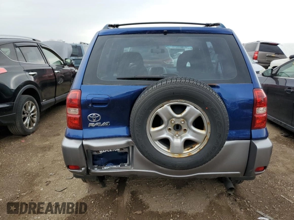 2005 Toyota RAV4 with VIN JTEGD20V650063486, listed as a Copart auction lot 53522685 with Not Provided miles and Clean Title. Bid and sale history available at DreamBid. Image 6.