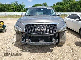 2017 Infiniti QX80 with VIN JN8AZ2NFXH9643163, listed as a Copart auction lot 54814805 with 199,586 mi miles and Salvage title. Bid and sale history available at DreamBid. Image 5.