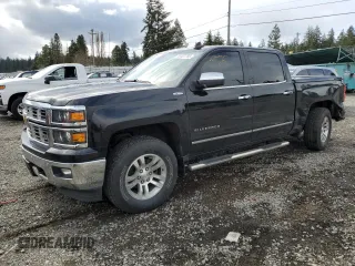 2015 Chevrolet Silverado 1500 LTZ with VIN 3GCUKSEC6FG473450, listed as a Copart auction lot 49487785 with 196,988 mi miles and Salvage Title. Bid and sale history available at carsss.com. Image 1.