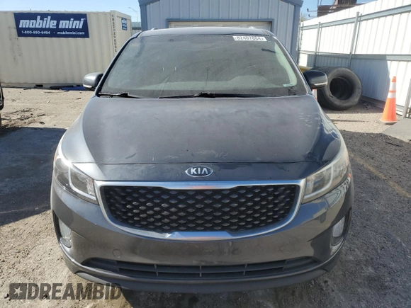 2016 Kia Sedona EX with VIN KNDMC5C17G6116524, listed as a Copart auction lot 82407804 with 163,309 mi miles and Salvage Title. Bid and sale history available at carsss.com. Image 5.