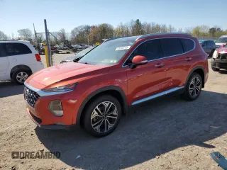 2020 Hyundai Santa Fe SEL with VIN 5NMS3CAAXLH186434, listed as a Copart auction lot 53346755 with 69,664 mi miles and Salvage Title. Bid and sale history available at DreamBid. Image 1.