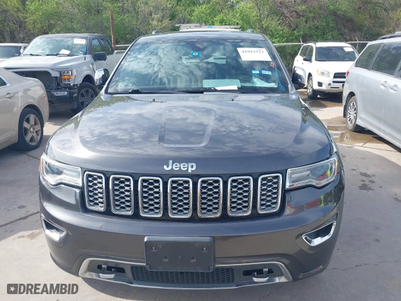 2017 Jeep Grand Cherokee Overland with VIN 1C4RJECG1HC614740, listed as a IAAI auction lot 41912523 with 177,353 mi miles. Bid and sale history available at carsss.com. Image 6.