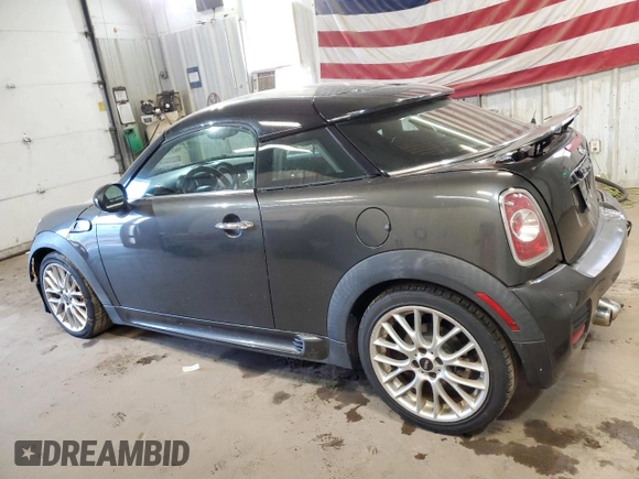 2012 MINI Coupe S z VIN WMWSX3C50CT154835, wystawiony jako Copart lot #76659984 z przebiegiem 122 425 mil mil oraz Szkoda całkowita • Salvage title. Historia ofert i sprzedaży dostępna na DreamBid. Obrazek 2.