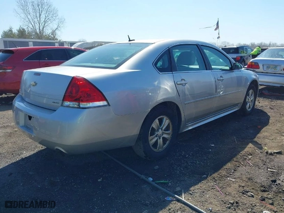 2015 Chevrolet Impala Limited LS with VIN 2G1WA5E32F1144078, listed as a IAAI auction lot 41750726 with 184,996 mi miles. Bid and sale history available at carsss.com. Image 4.