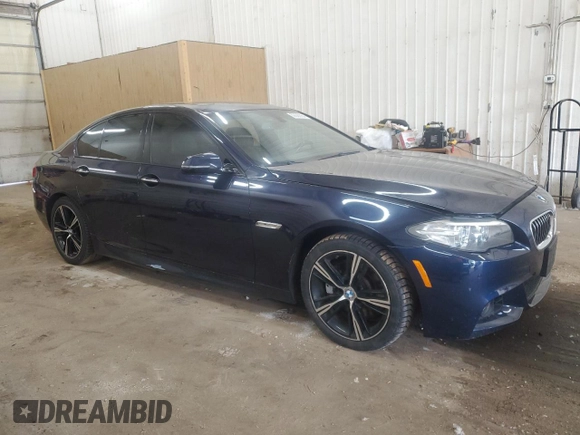 2015 BMW 5 Series 535d xDrive with VIN WBAFV3C55FD686488, listed as a Copart auction lot 56680554 with 109,023 mi miles and Salvage title. Bid and sale history available at DreamBid. Image 4.