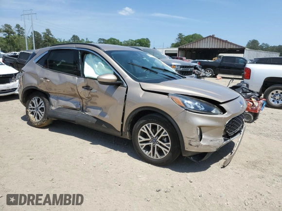 2021 Ford Escape SEL z VIN 1FMCU0H63MUB08827, wystawiony jako Copart lot #53535125 z przebiegiem Nie podano mil oraz Szkoda całkowita • Salvage title. Historia ofert i sprzedaży dostępna na DreamBid. Obrazek 4.