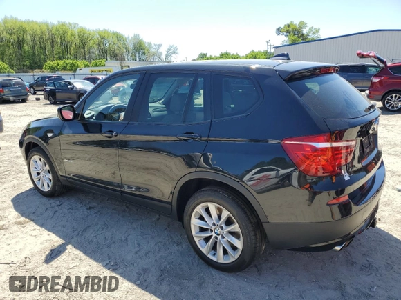 2014 BMW X3 xDrive28i with VIN 5UXWX9C52E0D22262, listed as a Copart auction lot 52397365 with 134,615 mi miles and Salvage Title. Bid and sale history available at DreamBid. Image 2.