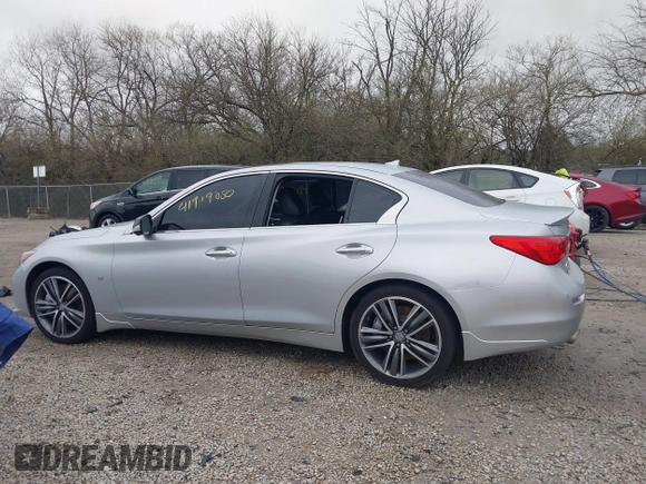 2014 Infiniti Q50 Sport with VIN JN1BV7AR2EM706535, listed as a IAAI auction lot 41919050 with 129,739 mi miles and . Bid and sale history available at DreamBid. Image 15.