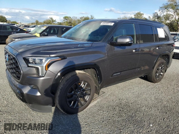 2023 Toyota Sequoia SR5 with VIN 7SVAAABA7PX010271, listed as a Copart auction lot 85458514 with 28,247 mi miles and Salvage Title. Bid and sale history available at carsss.com. Image 1.