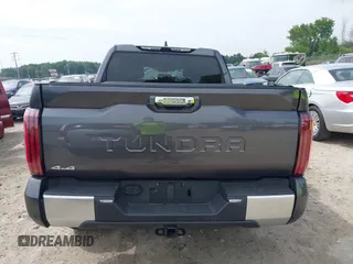2025 Toyota Tundra Limited with VIN 5TFJA5DB2SX257293, listed as a IAAI auction lot 42742408 with 7,629 mi miles and . Bid and sale history available at DreamBid. Image 16.
