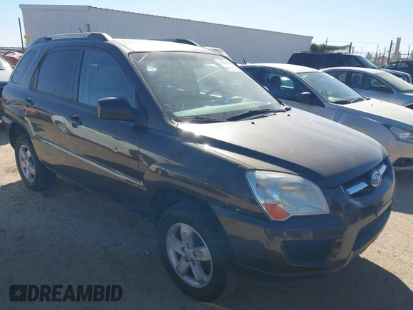 2010 Kia Sportage LX with VIN KNDKGCA32A7666414, listed as a IAAI auction lot 41598263 with 166,882 mi miles and . Bid and sale history available at carsss.com. Image 1.