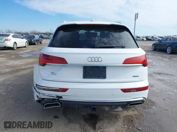 2022 Audi Q5 S line Premium Plus with VIN WA1EAAFY7N2092557, listed as a IAAI auction lot 41596625 with 50,217 mi miles. Bid and sale history available at carsss.com. Image 16.