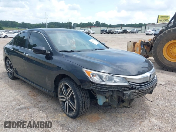 2016 Honda Accord Sport with VIN 1HGCR2F52GA243672, listed as a IAAI auction lot 42525224 with 240,818 mi miles and . Bid and sale history available at DreamBid. Image 1.