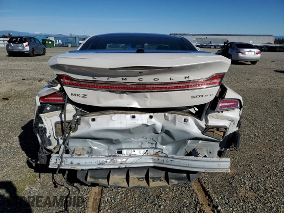 2017 Lincoln MKZ Reserve with VIN 3LN6L5FC9HR665521, listed as a Copart auction lot 44633035 with 105,522 mi miles and Salvage title. Bid and sale history available at DreamBid. Image 6.