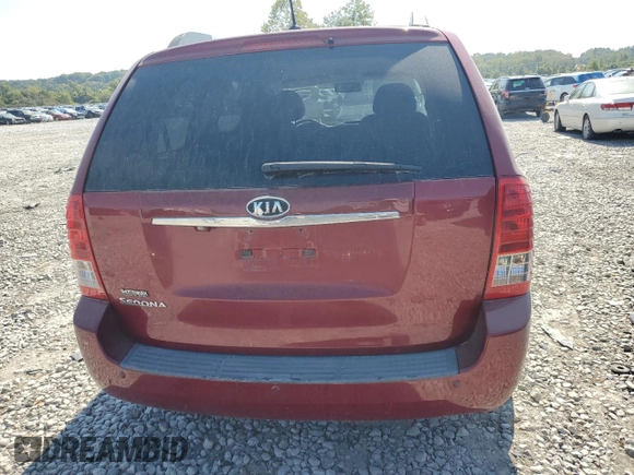 2011 Kia Sedona LX with VIN KNDMG4C77B6388700, listed as a Copart auction lot 71572634 with 169,016 mi miles and Salvage Title. Bid and sale history available at carsss.com. Image 6.
