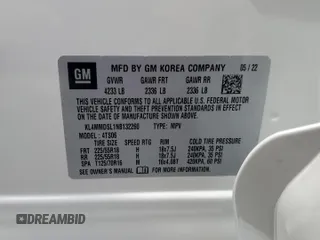 2022 Buick Encore GX Select z VIN KL4MMDSL1NB132260, wystawiony jako Copart lot #64197795 z przebiegiem 13 071 mil mil oraz Szkoda całkowita • Salvage title. Historia ofert i sprzedaży dostępna na DreamBid. Obrazek 13.