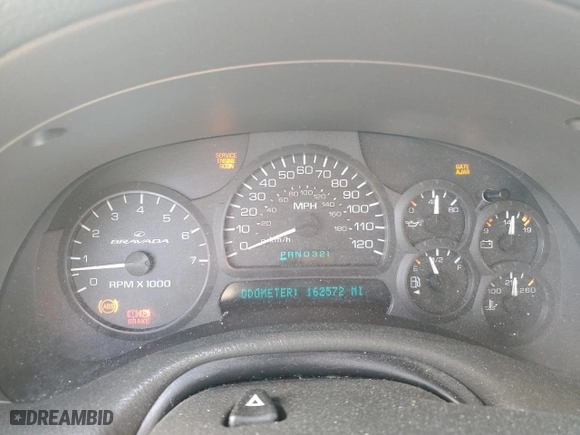 2004 Oldsmobile Bravada with VIN 1GHDS13S542280971, listed as a Copart auction lot 74941764 with 162,572 mi miles and Salvage Title. Bid and sale history available at carsss.com. Image 9.